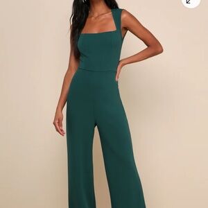 Enticing Endeavors Emerald Green Jumpsuit